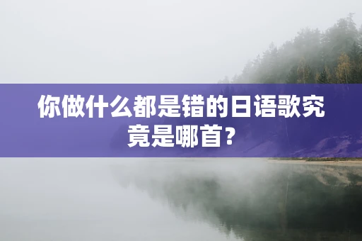 你做什么都是错的日语歌究竟是哪首？