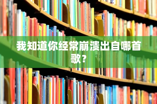 我知道你经常崩溃出自哪首歌？