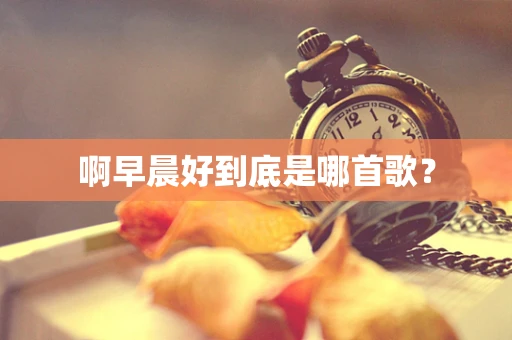 啊早晨好到底是哪首歌？