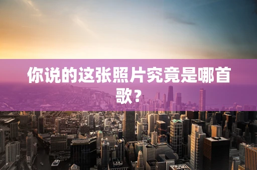你说的这张照片究竟是哪首歌？