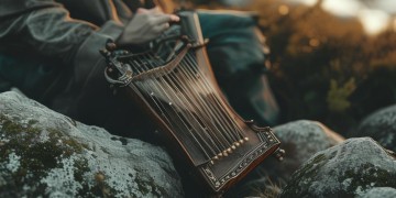 坐在岩石上弹竖琴的究竟是什么歌？