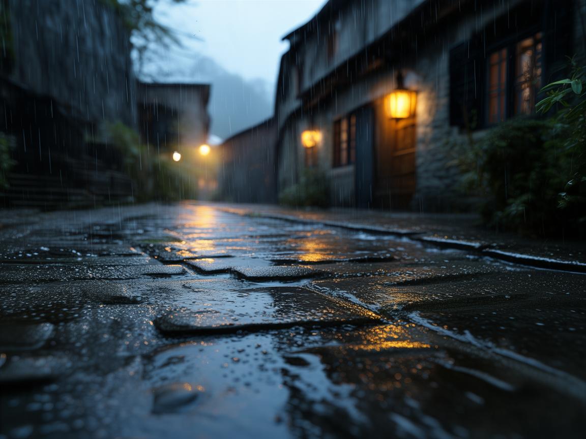 下了雨的清晨傍晚出自哪首歌？
